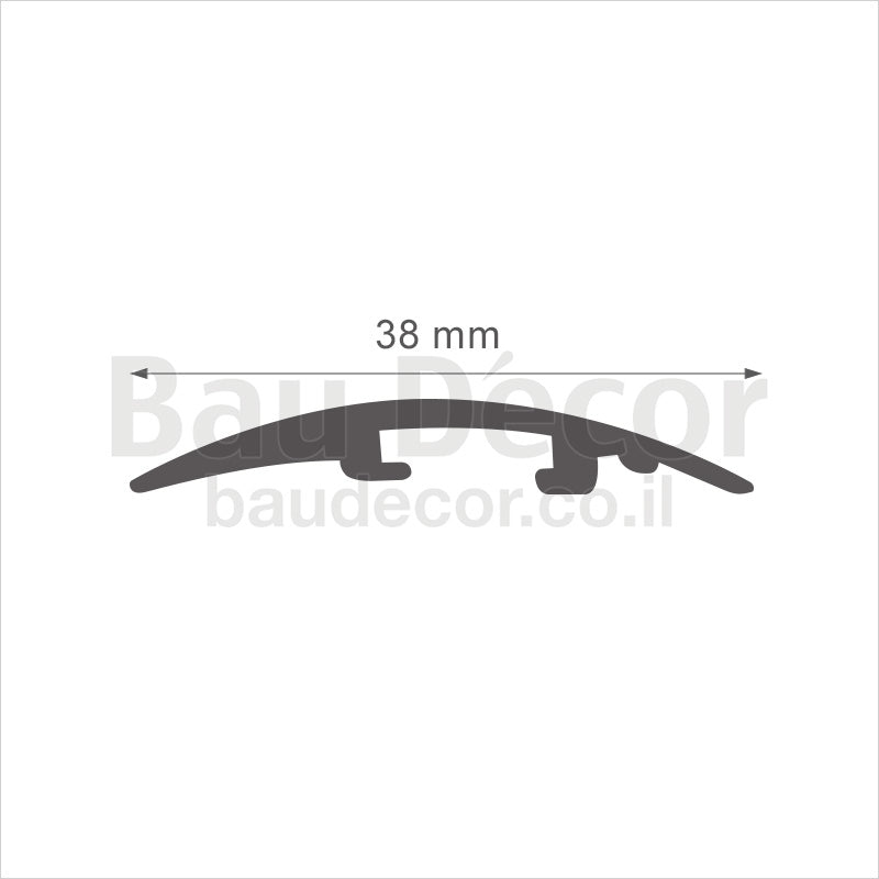 דגם 6721 - סף פרקט חצי ירח 38 מ״מ
