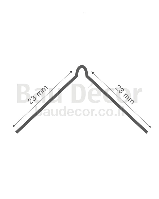 פרופיל אלומיניום פינה אפס דגם GC-230
