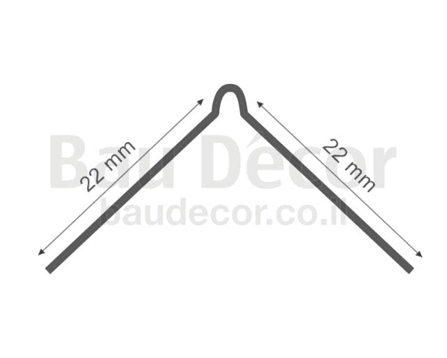 פרופיל אלומיניום פינה אפס דגם GC-290