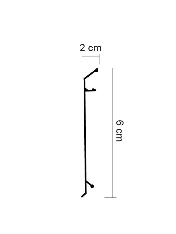 פנל אלומיניום לרצפה AS-600W